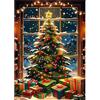 MOGTAA Kit per Pittura Diamond Art Albero di Natale per Adulti, Kit per Pittura Diamante 5D DIY Invernale per Adulti Principianti, Kit Art Cristallo Punti Diamante Trapano Completo per Decorazioni