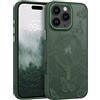 BENTOBEN Custodia magnetica per iPhone 16 Pro Max con motivo a farfalle [compatibile con MagSafe] custodia protettiva sottile opaca traslucida per iPhone 16 Pro Max 6,9 pollici, verde foresta