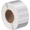 sourcing map Direct Thermal Label Metallic Silver 40x20mm in 1 fila per imballaggio, progetti artigianali 2000 etichette 1 rotolo