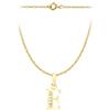 CARISSIMA Ciondolo cavalluccio marino da donna in oro giallo 9 ct su collana curb, 46 cm