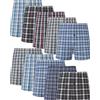 COSHAL 3 & 6 boxer da uomo in tessuto a quadri, biancheria intima da uomo, confezione multipla, boxer comodi da indossare, colori assortiti, confezione da 3 e 6, assortiti, L