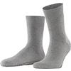 FALKE Homepads M Hp lana cotone con suola in gomma 1 paio, Calze da casa , Grigio Asphalt Melange 3180, 43-46