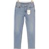 Liu Jo Slim Gamba Dritta Donna 40 W30 Blu Lavato Denim Zip Fly Casual