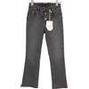 LIU JO Up Fly Donna W28 Grigio Lavato Bootcut Denim Con Bottone E Logo