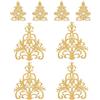 NBEADS Toppa Ricamata Floreale Oro 8 Pezzo 2 Stili, Toppe Termoadesive Cucire sulle Toppe Applique in Stile Etnico per Cucire Scarpe da Sposa Abito da Sposa Riparazione di Decorazioni
