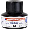 edding 4-RMTK25001 dopo rimpiazzarli China service ritrattare 11 pennarello indelebile, 25 ml, Nero