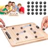 LIULINY Scacchi Magnetici, Magnetici Chessgame con 20 Pietre Magnetiche Forti, Legno Gioco di Scacchi Magnetico, Gioco Educativo da Viaggio con Strategia per Bambini e Adulti, Tavolo per Famiglia