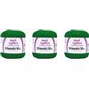 Aunt Lydia's Uncinetto Aunt Lydia Classic Myrtle Green - 3 confezioni da 350 m/320 m - cotone - calibro 10 - uncinetto