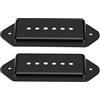 OTOTEC 2 coperture in plastica da 50 mm, spaziatura tra i poli delle orecchie del cane, pickup per chitarra, compatibili con P90 Dog Ear Bridge nero (118 x 41 x 11 mm)