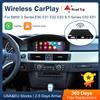 Road Top Wireless CarPlay Android Auto per BMW serie 3 E90 E91 E92 E93 e 5 serie E60 E61 2008-2013 con funzione Mirror Link