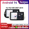 HIZPO 9 " Hizpo 2Din Android Auto Autoradio per FIAT 500 2007 - 2014 Senza Fili CarPlay Schermo di Navigazione GPS 4G BT SWC RDS DSP UI7862