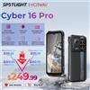 HOTWAV Cyber 16 Pro Telefono robusto G100 108MP Telefono cellulare 6.6 ''FHD + 2K Display 8GB 512GB Smartphone Android 15 Cellulare