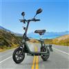 Twofish Scooter elettrico con approvazione stradale in UE (ECE), scooter elettrico da 12 pollici per adulti, batteria da 13 Ah, carico di 120 kg, freni a disco per il traffico cittadino