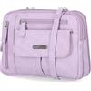 MultiSac Zippy Triple Compartment Crossbody Bag, Corpo Trasversale Donna, Lavanda Digitale