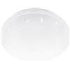 Eglo LED lampada da soffitto Pogliola-E, plafoniera piatta con effetto cristallo, luce per corridoio e camera, in metallo e plastica bianca, illuminazione neutra, Ø 26 cm