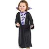 Amscan Costume da vampira gotica viola per bambine, costume da vampiro per Halloween, per bambine (18-24 mesi)