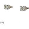 Orecchini oro bianco 18 kt 750 punto punti luce diamanti 0,90 ct -851/ST-