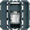 Hager presa rj45 - categoria 6a - stp - 2 moduli - inclinata a 45 gradi - hager gallery wxf233