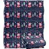 LOGOVISION Peppa Pig Coperta, 152 x 127 cm, motivo Santa Peppa, super morbida al tatto, 50 x 60