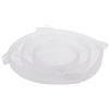 silikomart | CFF SET3B Set Coperchi in Silicone COVERFLEX, Composizione set 3 Coperchi in Silicone Alimentare Trasparente, Ø 110-160 - 210 mm, Made in Italy