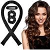 CENCERY Set per Ricci Senza Calore - Bacchette per Ricci Voluminosi Senza Calore, Styling Notturno con Clip per Donne (Nero)