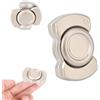 Penitue Fidget Spinner per Adulti, Resistente Spinner Magnetico con Clic Rotante Giocattolo Punta Delle Dita Divertente Strumento Mettere a Fuoco Adatto per Adulti Adolescenti Ragazzi (Argento)
