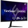 ViewSonic Monitor ViewSonic VX2718-PC-MHD - Gaming - LED - curvo - 27 - 1920 x 1080 Full HD (1080p) @ 165 Hz - VA - 250 cd/m² - 4000:1-1 ms - HDMI, DisplayPort
