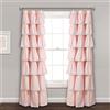 Lush Decor Lace Ruffle Window Curtain Panel, 84 x 52, Blush Tenda a Pannello, Poliestere, W 52 x L 84 (1 Panels)