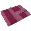 SETEX Kuscheldecke Coperta Morbida, Poliestere Cotone, Righe Bordeaux, 200 x 152cm