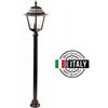 Moretti Luce S.n.c. Paletto con Lanterna Media Nero 134cm da Esterno 1xe27 Nizza Moretti