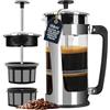 ESPRO Caffè Pressa P5-32 Oz, Caraffa in Vetro e Gabbia in Acciaio Inox