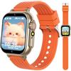 MOONKIDS Smartwatch Bambino - Orologio Smartwatch Bambini 4-12 Anni con 36 Giochi, 100+ Carte Educative, Contapassi, MP3 - Orologio per Bambini Senza Internet (Giallo)