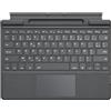 MoKo Francese Tastiera Bluetooth con Touchpad per Microsoft Surface Pro 11/ Pro 10/ Pro 9/ Pro 8/ Pro X da 13, Tastiera Sottile Wireless Type Cover con Supporto per Penna (Senza Ricarica), Grigio