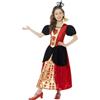 Smiffys Costume Regina di cuori, Rosso, con vestito e corona di feltro 3D Halloween