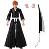 BANDAI - Anime Heroes - Bleach - Action figure Anime Heroes 17 cm - Kurosaki Ichigo - Figura articolata Bleach - 36971