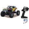 Jamara 410113 - J-Rock Crawler 4WD 1:10 Li-Ion 2,4GHz - Multigiocatore, 2 Motori, Anti-distorsione, Telaio ammortizzato, pneumatici in gomma
