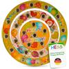 HESS SINCE 1990 Hess Holzspielzeug 15643 - Portacandele ad anello, per compleanno, per bambini, in legno, per 26 candele, circa 22 cm