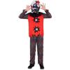 Smiffys Costume da clown a 2 teste per bambini, raccapricciante a doppia testa, per Halloween, con camicia, pantaloni e maschera, per ragazzi