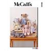 Mc Call MCCALLS M8422OS - Orsetto di peluche, coniglietto e topo, con vestiti e fascia per capelli, taglia unica
