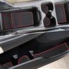 Auovo - 20 tappetini antipolvere per Honda CR-V 2020, 2021, 2022, accessori premium personalizzati, antiscivolo, per portabicchieri auto, console centrale, tasche interne (finiture rosse).