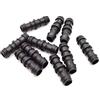 S&M Manicotto - Goccia 16 mm, Blister da 10 Pezzi, 4.5 x 8.5 x 12 cm, Colore: Nero