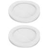 sourcing map 2 occhielli in gomma da 80 mm, diametro interno 70 mm, guarnizione ad anello a doppia faccia per proteggere cavi firewall, colore bianco