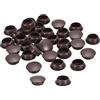 QUARKZMAN 200pz Tappi per Fori a Vite, 16mm(5/8) Dia Tappi Copriforo in Plastica, Tappi per Fori Chiusura a Scatto Tappi a Incasso per Mobili, Marrone Scuro