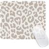 Ksriylm Tappetino Per Mouse,Quadrato Carino Leopardo Grigio Mouse Pad Adatto All'Ufficio,Personalità Tappeto Mouse Durevole E Facile Da Pulire,Superficie Antiscivolo Per Pulire Lavabile