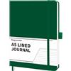 DagouColor Quaderno, A5, 90 Fogli(180 Pagine), PU Leder Hardcover Tagebuch, 120GSM Premium Quaderni per Office School Home Business Scrittura & Prendendo Appunti, Tasca, Chiusura Elastica