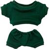 niannyyhouse 20 cm vestiti per bambole in peluche abbigliamento sportivo tute felpe pantaloni bambola vestire (verde scuro, 20 cm)