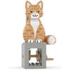 JEKCA Gatto soriano arancione, serie Automata, blocchi di costruzione in plastica per gatti, età 14+
