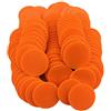 Smartdealspro 40 mm plastica opaca contatori apprendimento fiches giochi gettoni con scatola portaoggetti (arancione)