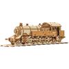 Wood Trick Grand Traveler 246 Set di treni in legno con ferrovia - Cavalca fino a 6,1 m - Kit modello locomotiva - Puzzle in legno 3D per adulti da costruire - Modelli ingegneristici