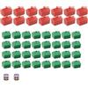 OFFAXE Monopoly Case & Hotel Set - 32 case verdi e 12 Alberghi rossi in plastica, pezzi di ricambio per Monopoly Classic, durevoli mattoncini da gioco e accessori per la serata di gioco (set casa)